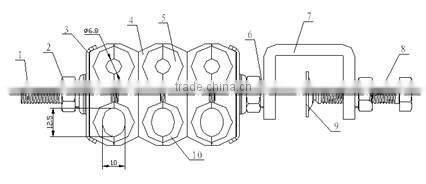 Optical Fiber & Power Cable Hanger, Optical and power cable Clamps