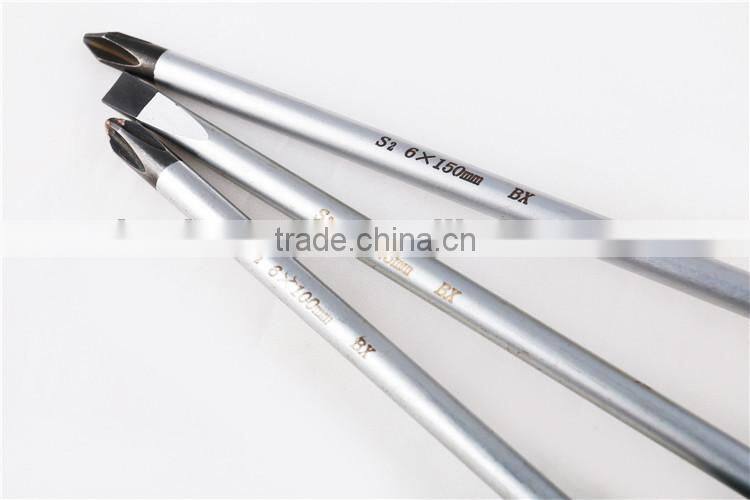 Industrial comfortable screwdriver of stainless steel