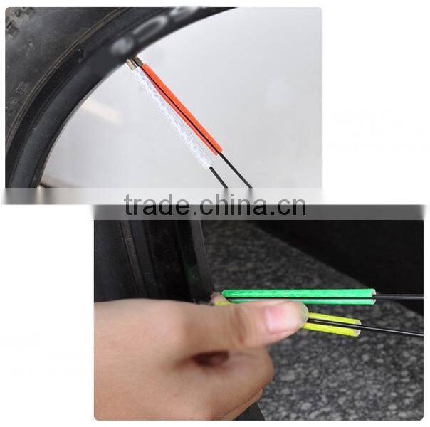 Reflective bike spokes