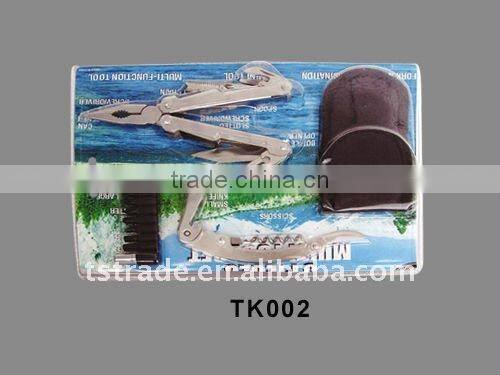 2014 Hardware multi function stainless steel plier hand tools with blister card TK002