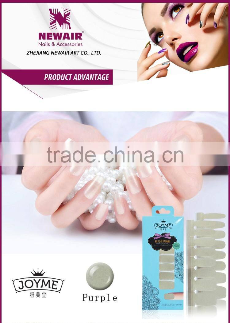 2016 Hot Sale Custom100% Real Nail Polish Strips