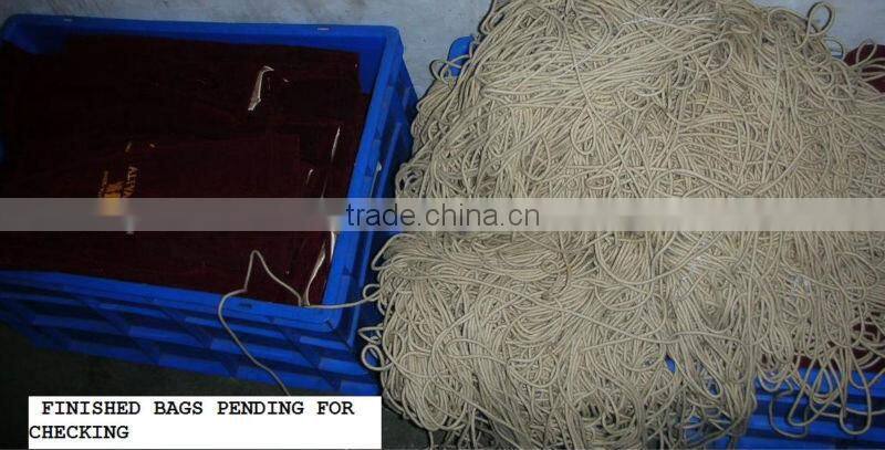 150 Gsm natural cotton drawstring bag