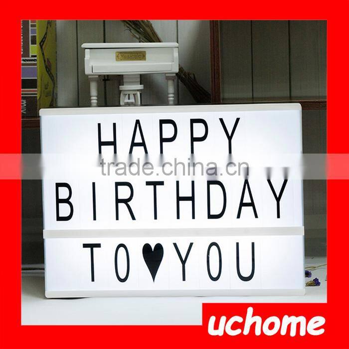 UCHOME Cinematic Light Box / Home Decoration Letter Light Box