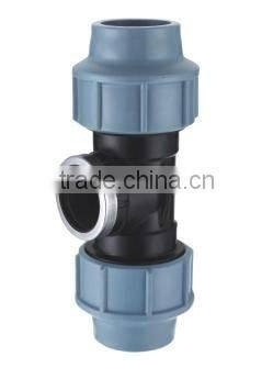 PP COMPRESSION FITTING TEE