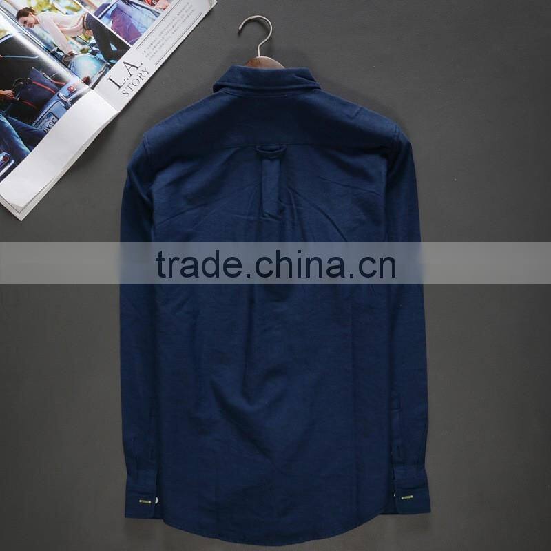 100% cotton applique men's shirt ,long sleeve shirt,Emboridery patch cut shirt