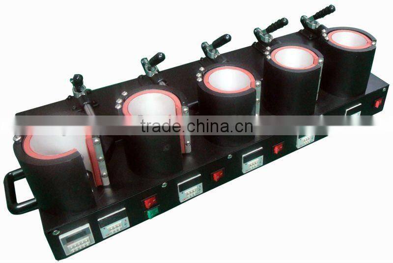 All in one 5 mugs machine sublimation