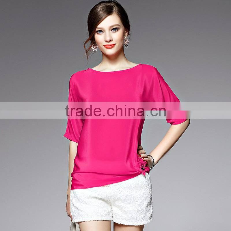 2017 new tops ladies long sleeve woman chiffon fashion ladies blouse