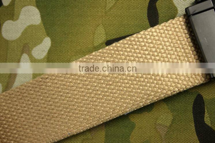 sandy color metal buckle military tactical trainer canvas belts
