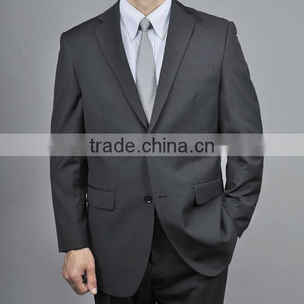 Men's Black 2-button Suit