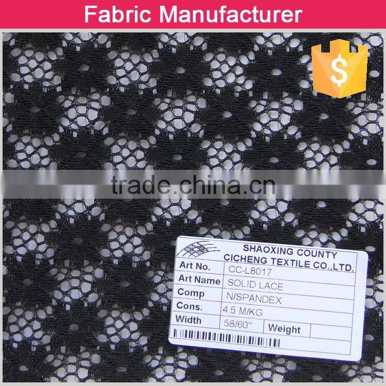 95/5 nylon spandex pattern swiss guipure lace lace fabric