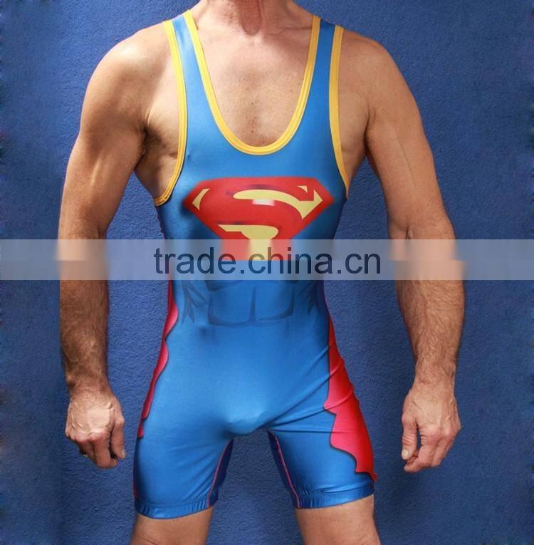 Custom new pro team Wrestling Top sport suit