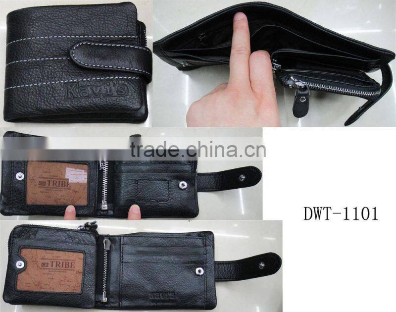 Fashion man hot popular Real leather travel notecase