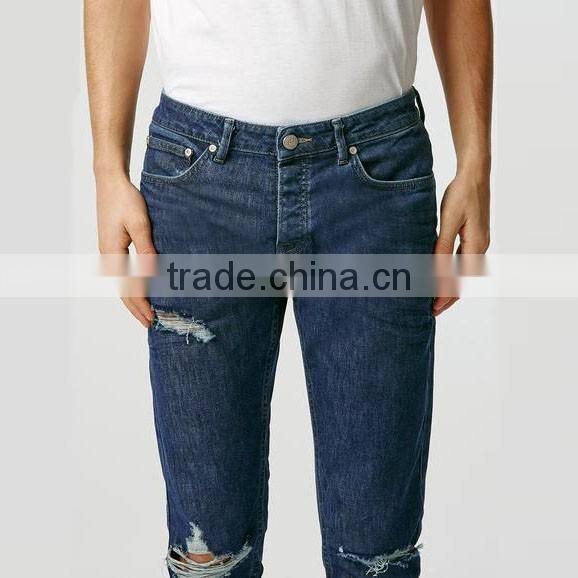 men fancy ripped blank new style men jeans pent wholesale
