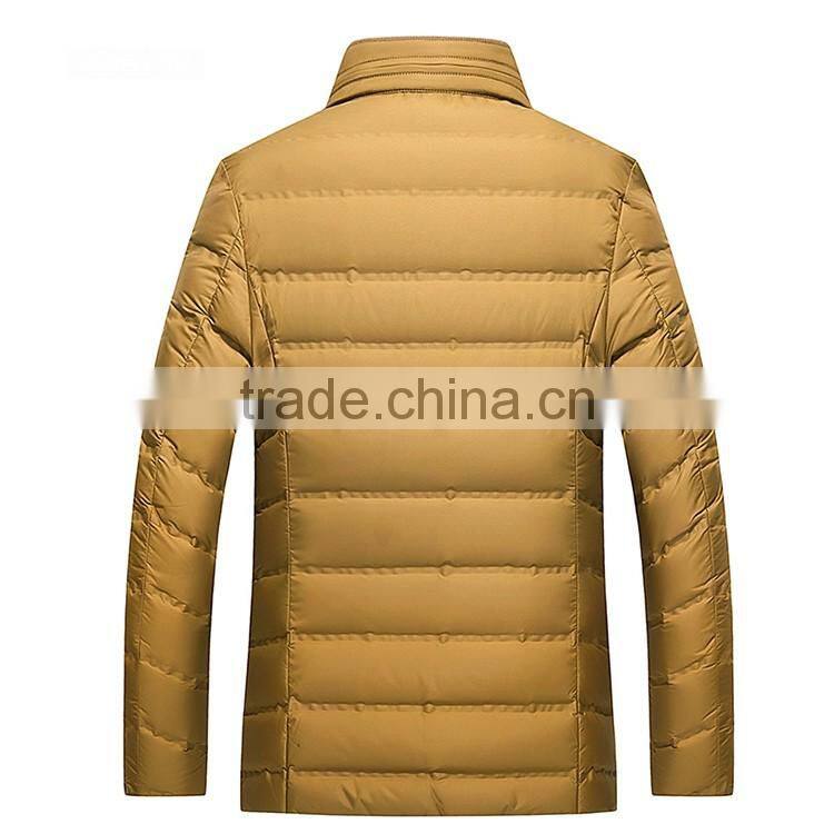 Factory Supplier Directly Soft Touch Stand Collar Leisure& Business Winter Men Padding Jacket