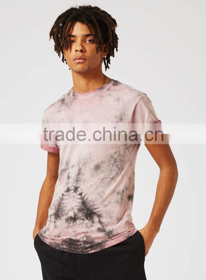 Customized white casual short sleeve emboridered t shirt for men