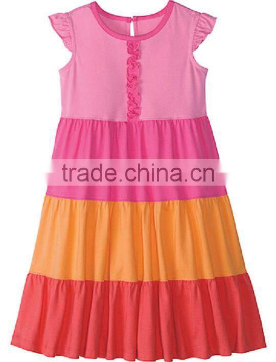 GIRLS CUT & SEW A LINE DRESS WITH CAP SLEEVES