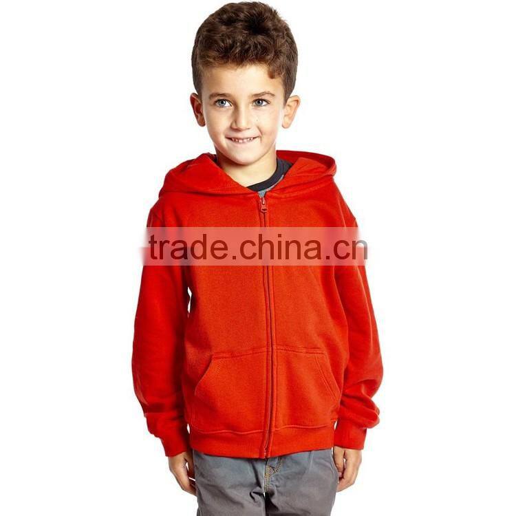Bulk Children Jacket 60% Cotton 40% Polyester Design Your Own Fleece Zip Hoodie