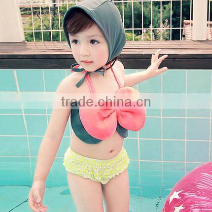 Beautiful Design Your Own Cute Young Girl Bikini Kids Swimwear