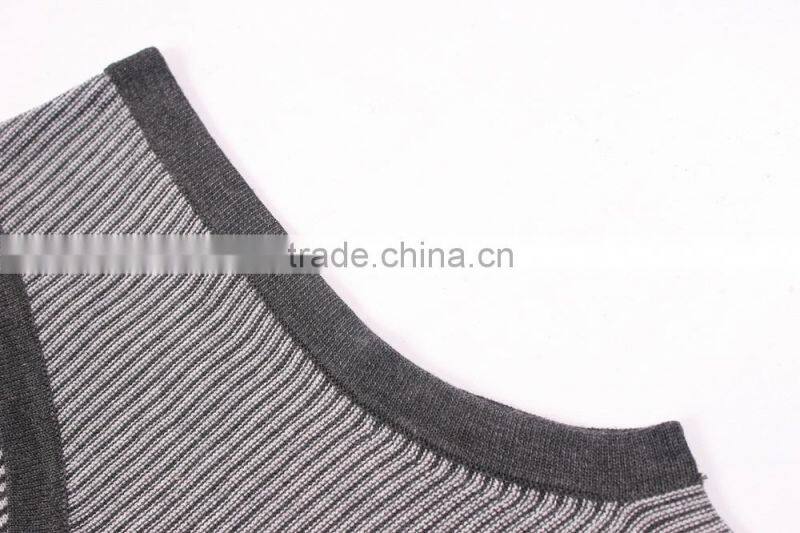 Dark-grey Fashion Sweater Vest For Men Cheap