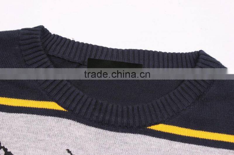 Mens Crew Neck Cartoon Digital Printing Sweater