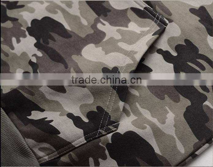 Camo Hoodie Pullover Autumn Sweatshirt