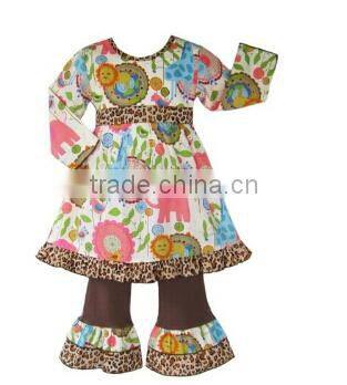 2015 Easter Kids China Supplier Wholesale directly sell Boutique infant outfit clothes girl Vintage ruffle remake outfits
