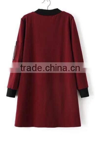 Runwaylover EY1022C OEM service factory direct geometric pattern winter women long jacket coat