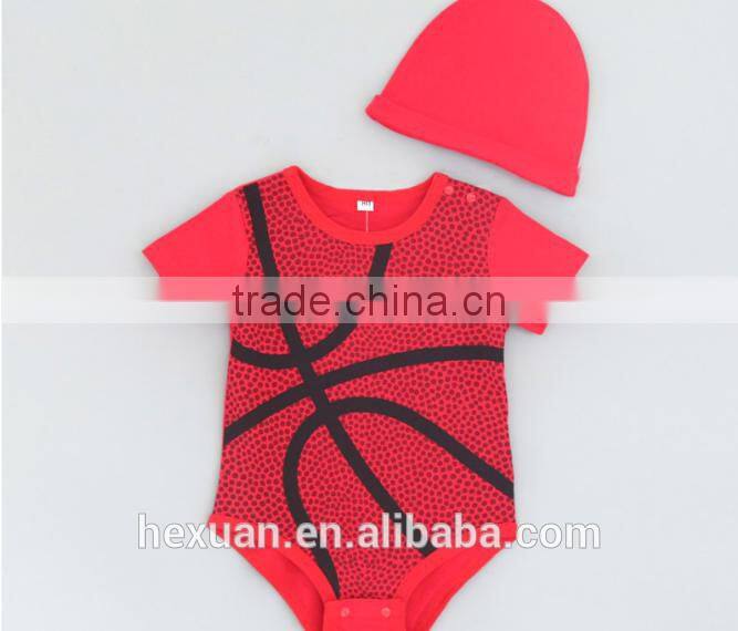 China clothing baby short sleeve romper set