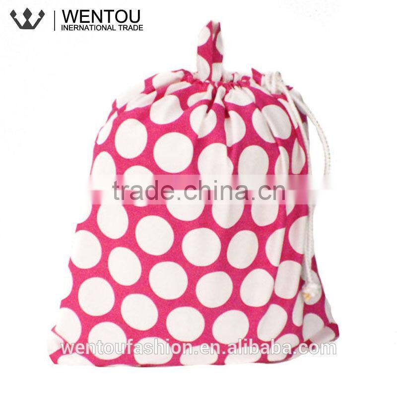 New Design Monogramed Polka Dot Laundry Bag With Drawstring