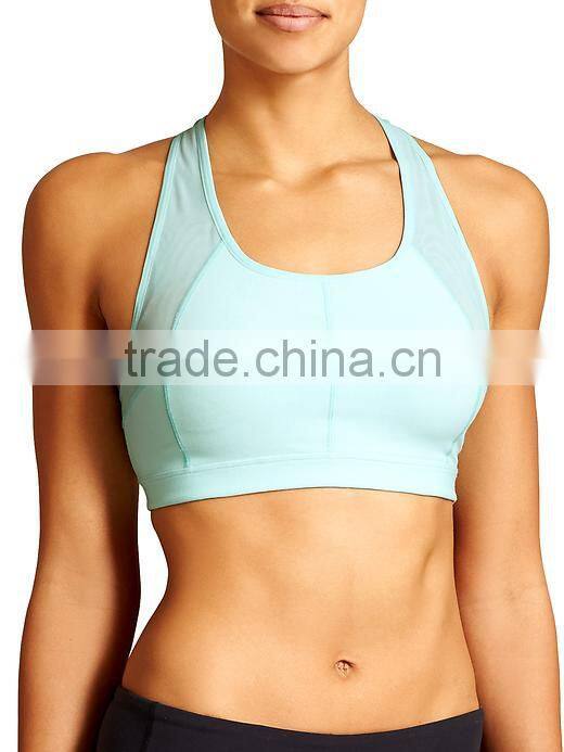 Custom women seamless Gym fashion printing yoga fitness sports bra wholesale