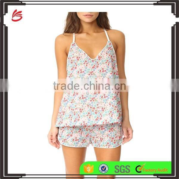 2017 Hot Sale Sexy New Design Ladies Nightgown Women sleeveless Pajamas