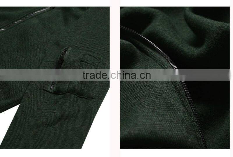 Stylish Long Sleeve With Pocket MenJacket/Front Zipper Pocket Men Jacket/ New Military Cotton Jacket J1703017