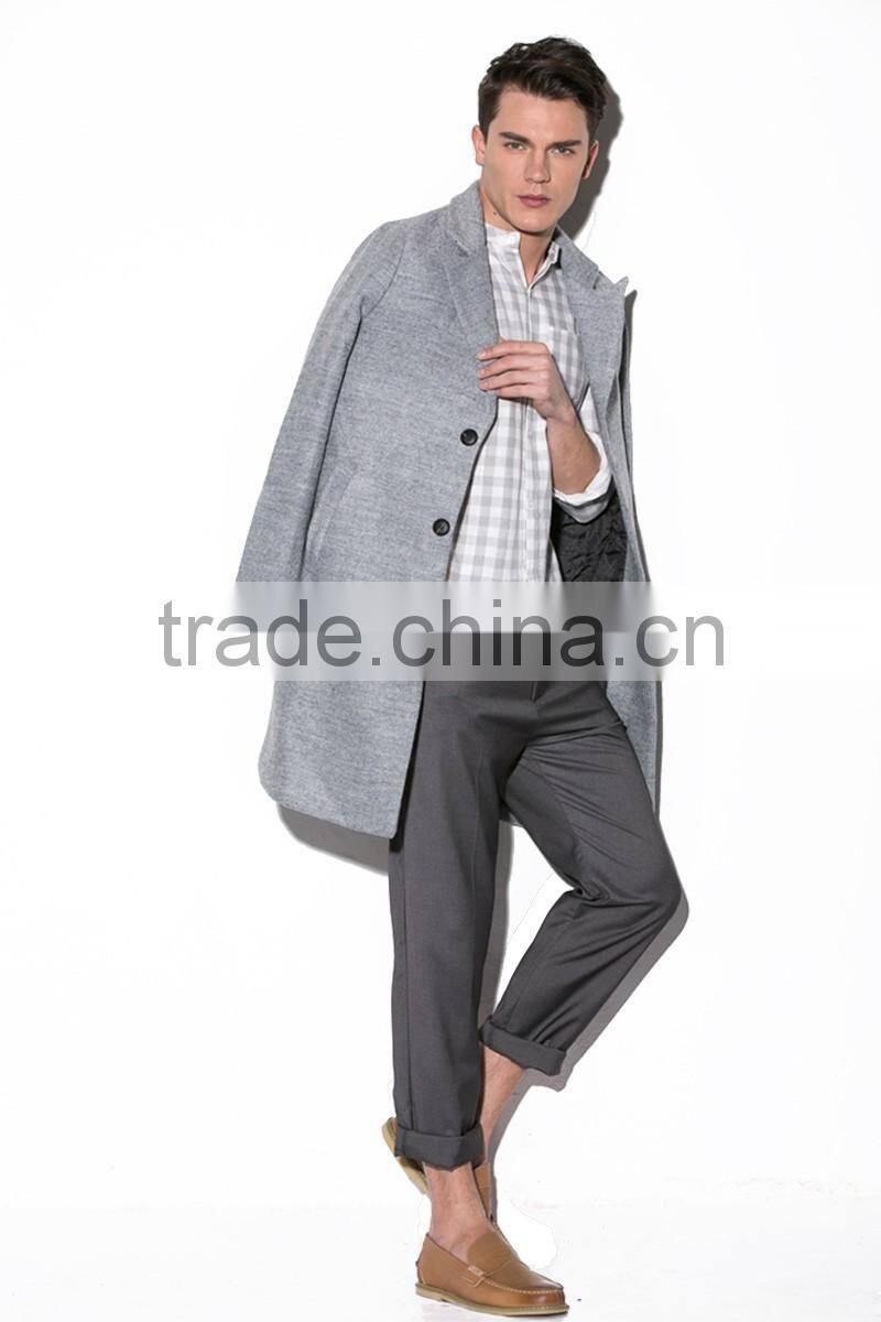 mens light grey soft fabric casual woven pants/trousers factory guanzghou