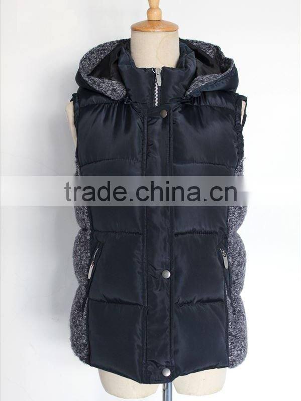2015 White Womens Puffer Vest, Womens Waistcoat