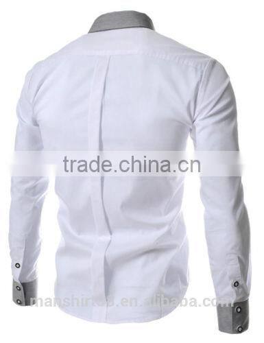 New design men button up slim fit casual shirt