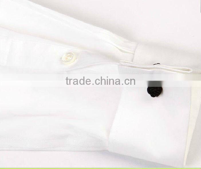 new men's brand designer white high quality wing collar tuxedo dress shirt