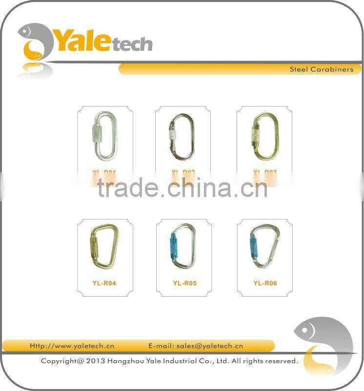 steel carabiner for safety lanyard YL-R01