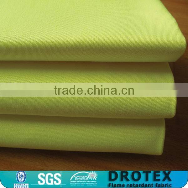Factory Poly cotton twill EN471 hi vis fabric for safety vest
