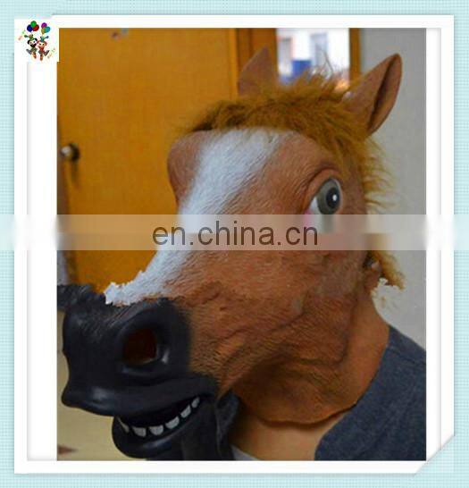 Halloween Party Costume Creepy Unicorn Full Head Latex Animal Masks HPC-0480