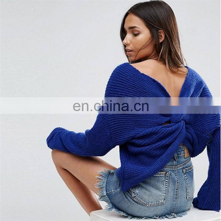 New fashion long sleeves warmer sweater for beautiful women KMY1082