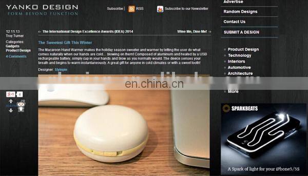 New design cute shape hand warmer sweet colors hand warmer hand warmer with bank power