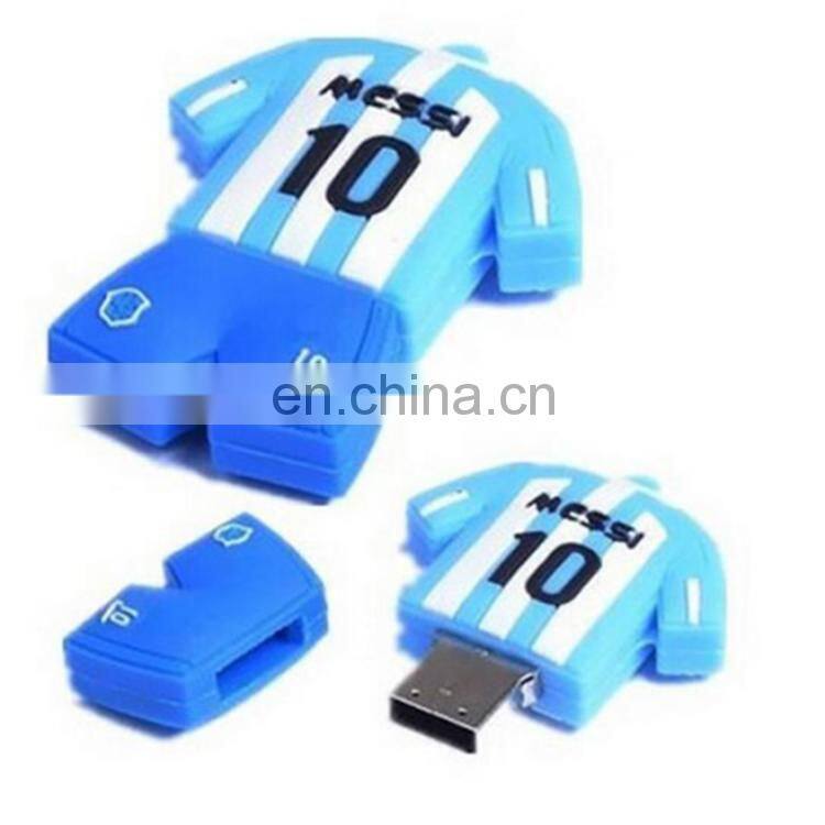 Hot selling USB 2.0 polo shirt shape pvc 2tb usb flash drive with logo