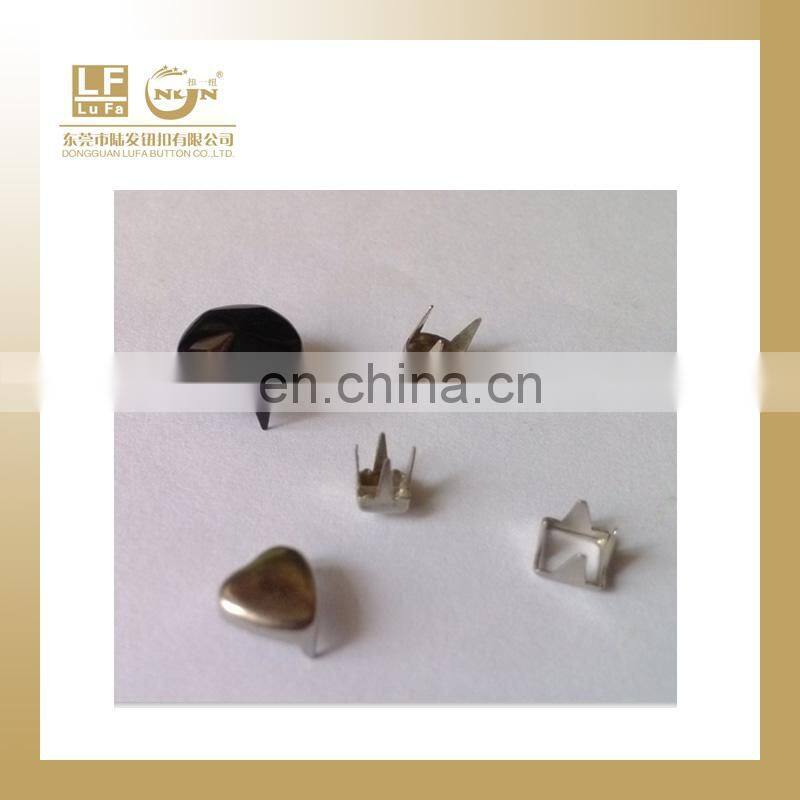 4,5,6,7,8,9,10,12,15MM iron or brass made pyramid prong studs for clothing