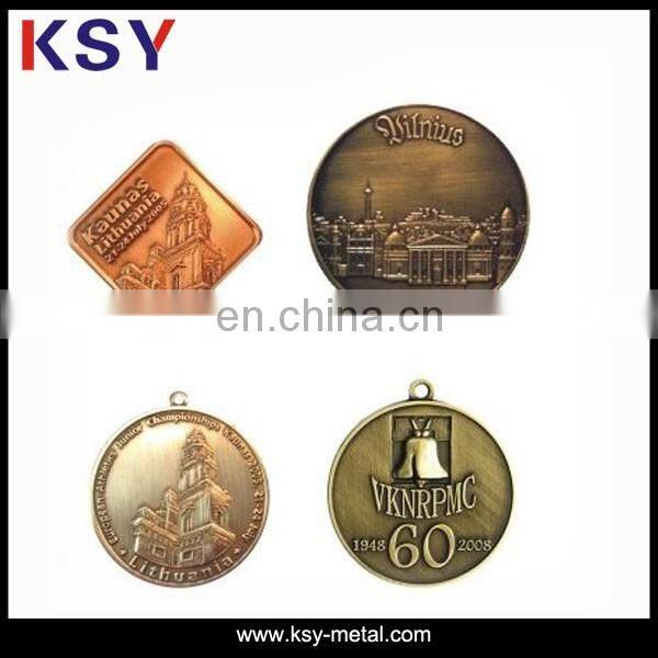 Custom metal/zinc alloy medal for souvenir