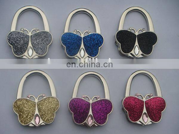 Promotional bag accessory with handbag shape foldable bag hanger