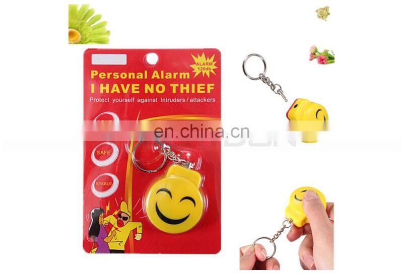Small Face Personal Safety Alarm Keychain Self-defense Alarm