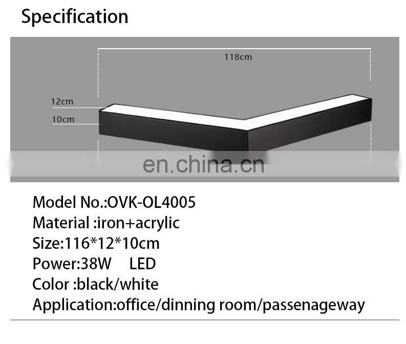 wholesale indoor hotel industrial modern pendant lamp led light for office