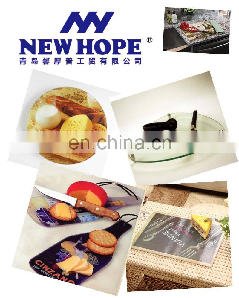 Free sample low price  tempered glass cutting board
