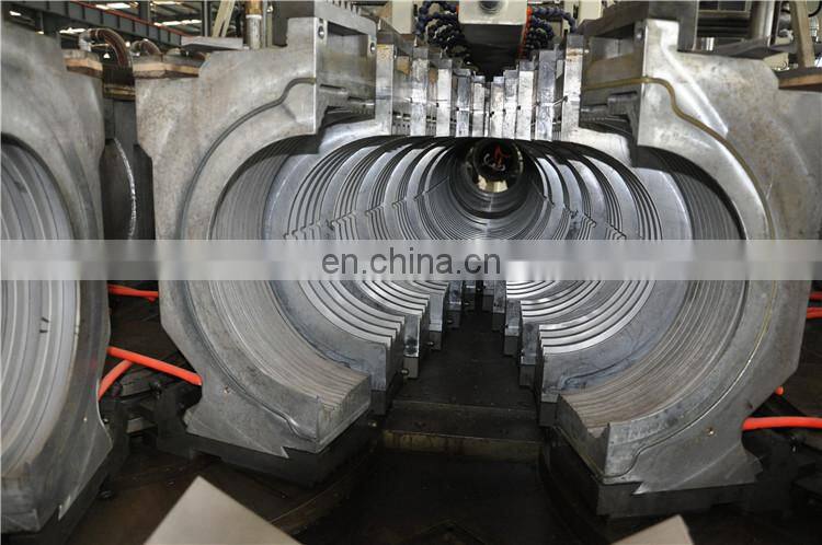 plastic hdpe pe double wall corrugated pipe extruder machine
