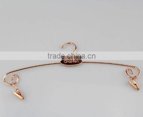 FM-66 popular women lingerie hanger with mini clips